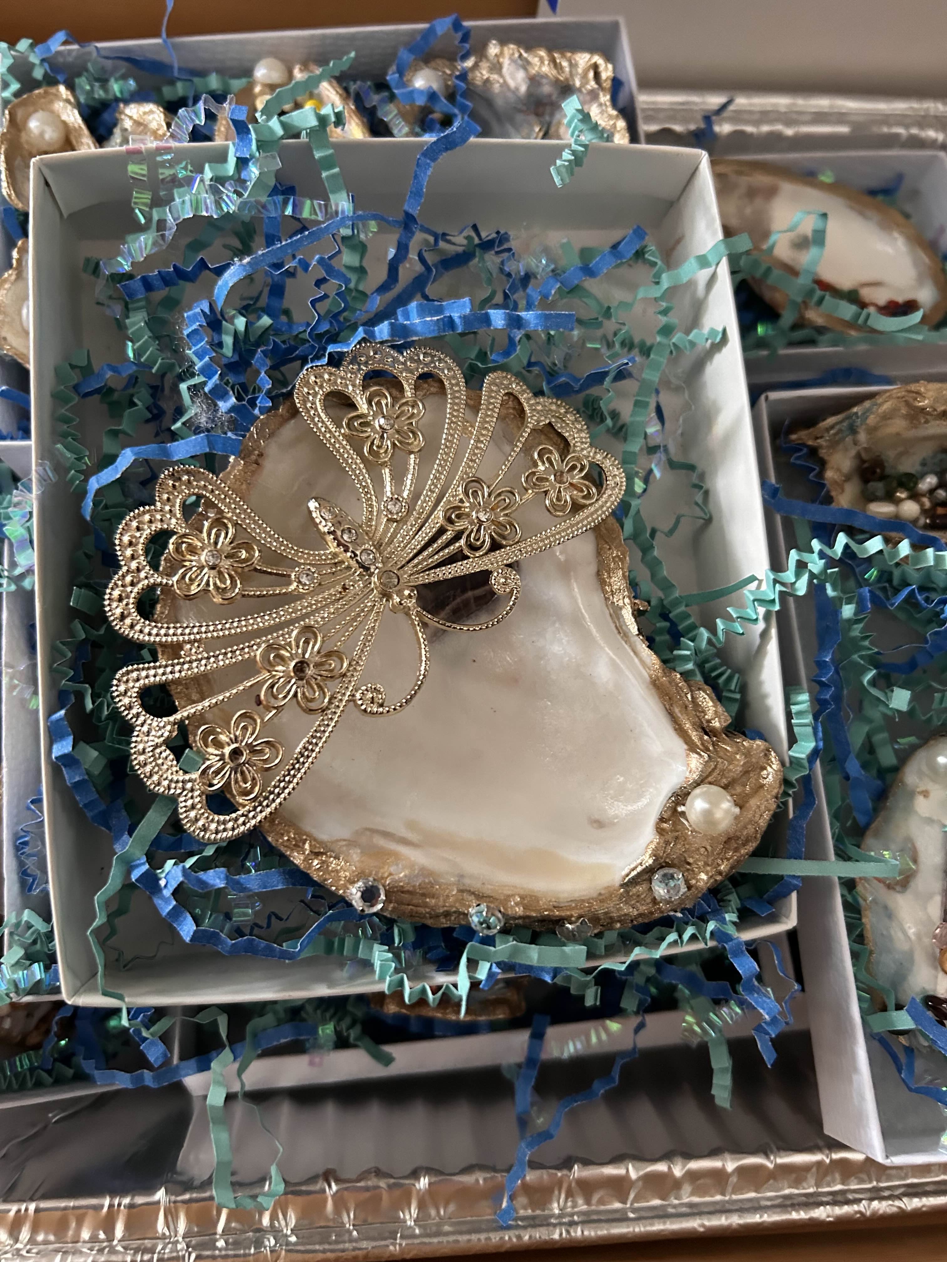 Hand-Decorated Sea Shell